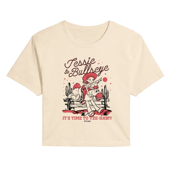 Toy Story 4 - Jessie and Bullseye - Juniors Cropped Graphic T-Shirt