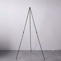 BalsaCircle 65" Black Metal Easel Collapsible Tripod Stand Wedding Party Catering Decorations