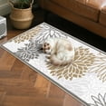 thumbnail image 6 of MeyJey 2'x6' Floral Runner Rug for Hallways, Oriental Non Slip Machine Washable Area Rugs Vintage Floor Carpet for Bedroom Kitchen Dinning/Living/Laundry Room, Brown/Gray, 6 of 16