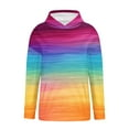 thumbnail image 3 of Womens Hooded Sweatshirts, Hoodies for Women Fall Fashion Loose Fit Ombre Tie Dye Long Sleeve Pullover with Pockets S-2XL, 3 of 5