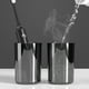 thumbnail image 5 of Portacepillos de dientes de pared con dispensador automático de pasta dental y vaso | Organizador de baño familiar de 2, 3 o 4 ranuras | Montaje adhesivo | Negro o blanco, 5 of 7
