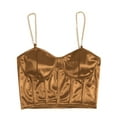 thumbnail image 2 of purcolt Womens Corset Crop Tops Camisole Chain Straps Y2K Streetwear Club Party Going Out Tops, 2 of 4