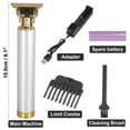 thumbnail image 2 of Hair Clippers Kit Electric Li Type Battery Hair Clippers Cordless Rechargeable Grooming T Type Blade Close Cutting Trimmer for Men Silver Tone, 2 of 8