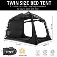 thumbnail image 2 of Bed Tent Bed Canopy Breathable 100% for Adult and Kids Light Reduction Sleeping Dream Tents Indoor Portable Big Space with String Light 3 Doors Twin Full Queen Size, 2 of 8