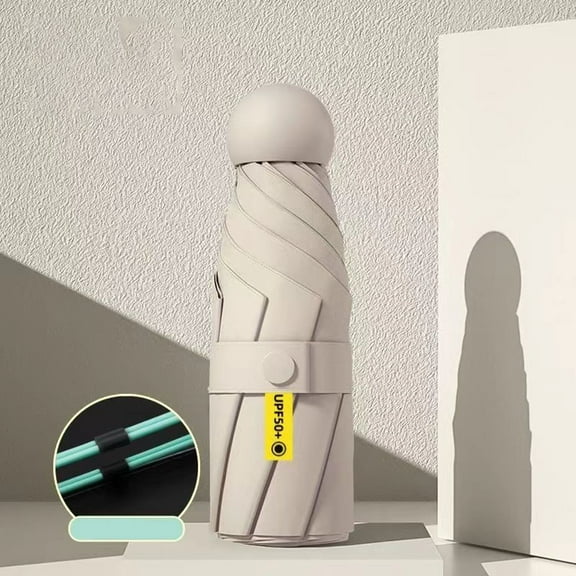 Mini Travel Umbrella - Compact Windproof Umbrella for Purse, Small Lightweight Folding Umbrella for Sun & Rain, Portable Pocket Umbrella for Women, Men & Kids