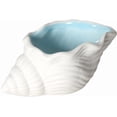 thumbnail image 1 of Conch Shell Ceramic Jewelry Tray – Aqua Blue Trinket Dish for Rings, Earrings, Necklaces & Bracelets, 1 of 6