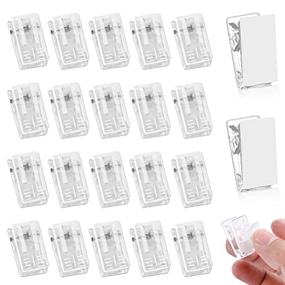25PCS Self Adhesive Clips for Hanging Wall Clips Tapestry Photo Light Clips for Walls Refrigerator Photos Posters Home Decor