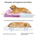 thumbnail image 4 of Exclusivo Mezcla Orthopedic Dog Bed with Head Pillow for Extra Large Dogs, Removable and Machine-Washable Cover, 56"X40", Purple, 4 of 9