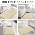 thumbnail image 6 of Smiry Memory Foam Bathroom Rugs 30x20, Non-Slip Bath Rugs and Mats, Soft Absorbent Bathroom Mat for Bathroom Floor Machine Washable, Beige, 6 of 6