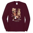 thumbnail image 2 of If It's Not a Pitbull It's Just a Dog Gift | Mens Dog Lover Long Sleeve T-Shirt, Maroon, Large, 2 of 3