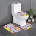 thumbnail image 1 of Bebé Finn Juego de 3 alfombras de baño de coral fleece: tapete de baño + alfombra de inodoro en forma de U + funda de tapa de inodoro en forma de O, 1 of 6