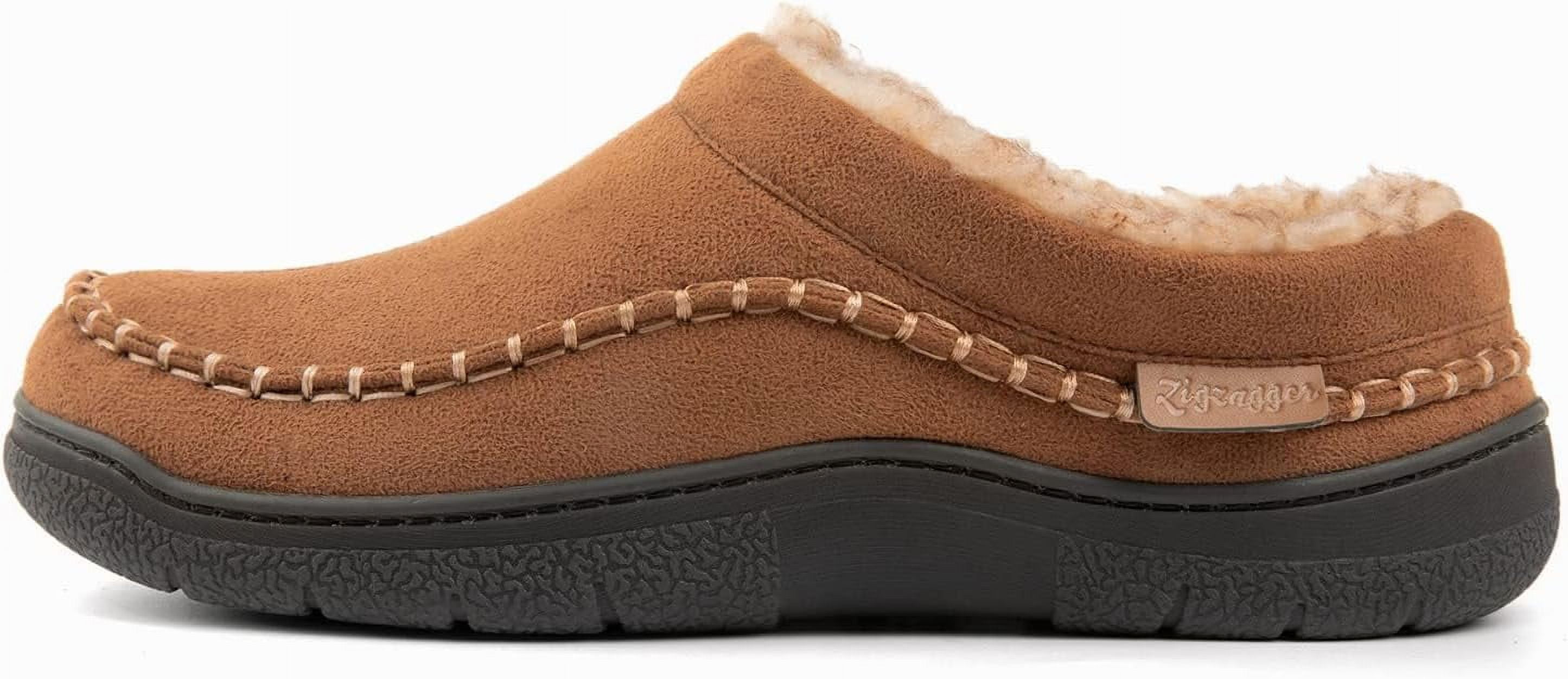 Men\'s Slip On Moccasin Warm Fuzzy Comfy Fluffy Wide Loafer Slippers Men main image 3