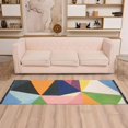 thumbnail image 2 of Yayeee Runner Rug for Bedroom 2'x6' Machine Washable Hallway Non Slip Mat, Minimalist Triangles, 2 of 8
