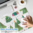 thumbnail image 4 of Long Mouse Pads for Desk,White Christmas Watercolor Tree Pattern Desk Mats on Top Of Desks, Desk Mouse Pad Extra Large with 3mm Non-Slip Base and Stitched Edge for Gaming,Office,Work,Home 31.5x15.7in, 4 of 5