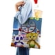 thumbnail image 4 of Word Party Bolso de tela con estampado de lienzo para mujer, bolsa de compras reutilizable y estética, con cremallera interior, regalo para mujer,38*45cm., 4 of 6