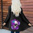 thumbnail image 2 of Cárdigan Para Mujer Cárdigans de Otoño Estampado de Moda Manga Larga Otoño Abrigo Blusa Tops Odeerbi ODB145320, 2 of 6