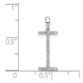 thumbnail image 4 of 14K White Gold Diamond 0.088-CT Block Letter I Initial Charm Pendant, 4 of 4