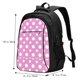 thumbnail image 5 of Fotbe Purple And White Polka Dot Mochila con Estampado y Puerto USB para Hombre y Mujer, Mochila Antirrobo, Mochila de Viaje, Mochila Escolar, Mochila Universitaria, 5 of 7