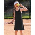 thumbnail image 2 of Arshiner Kid Girls Casual Romper Dresses with Pockets Built in Shorts | Cotton Soft, Big Pockets, Adjustable Button Straps, 2 in 1 Romper, Jumpsuits, Sleeveless Summer Dress, 2 of 5