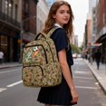 thumbnail image 4 of Yspwyqan Little Boys Soccer School Backpack, Fish Camo Bass 17 Inch Kids Backpack, 600D Polyester Adjustable Straps Bookbag for Preschool Kindergarten Hiking Travel, 4 of 7