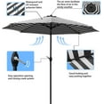 thumbnail image 4 of Devoko 9FT Patio Umbrella Outdoor Table Umbrella with 8 Sturdy Ribs, Black/White, 4 of 7