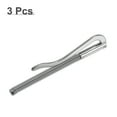 thumbnail image 5 of Uxcell 80mm Metal Slim Spring Wallet Cash Clip Bar Holder Clamp Silver 3 Count, 5 of 6
