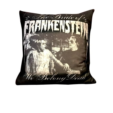 Monster Pillow - Universal Monsters Bride of Frankenstein We Belong Dead Pillow
