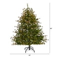 thumbnail image 4 of Nearly Natural 5' Green Pine Artificial Christmas Tree with Pinecones Prelit 250 Clear Lights, 4 of 6