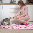 thumbnail image 3 of Pink Football and Flowers Pattern Kitchen Rugs Sets Of 2,Anti Fatigue Kitchen Mat Rugs Non Slip Washable,Decorative Kitchen Floor Mats for Kitchen,Sink,Laundry,17"x30"+17"x47", 3 of 7