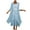 1*Blue dresses 08, variant on Usmixi Women Comfy Round Neck Sleeveless Floral Print Long Chiffon Dress with Solid Cardigan Coat Two-Piece Sets Elegant Wedding Guest Flowy Dresses Gray XXXL