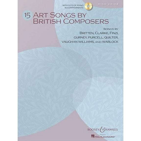 15 Art Songs by British Composers : High Voice, Book/CD (Pa