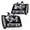 Clear lens Black Housing Clear Reflector, variant on CROSSDESIGN Headlights Headlamps Fit for Chevy Tahoe Suburban Avalanche 2007-2014