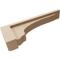 thumbnail image 6 of 3"W x 18"D x 6"H Thin Warren Rough Cedar Woodgrain TimberThane Corbel, Primed Tan, 6 of 6
