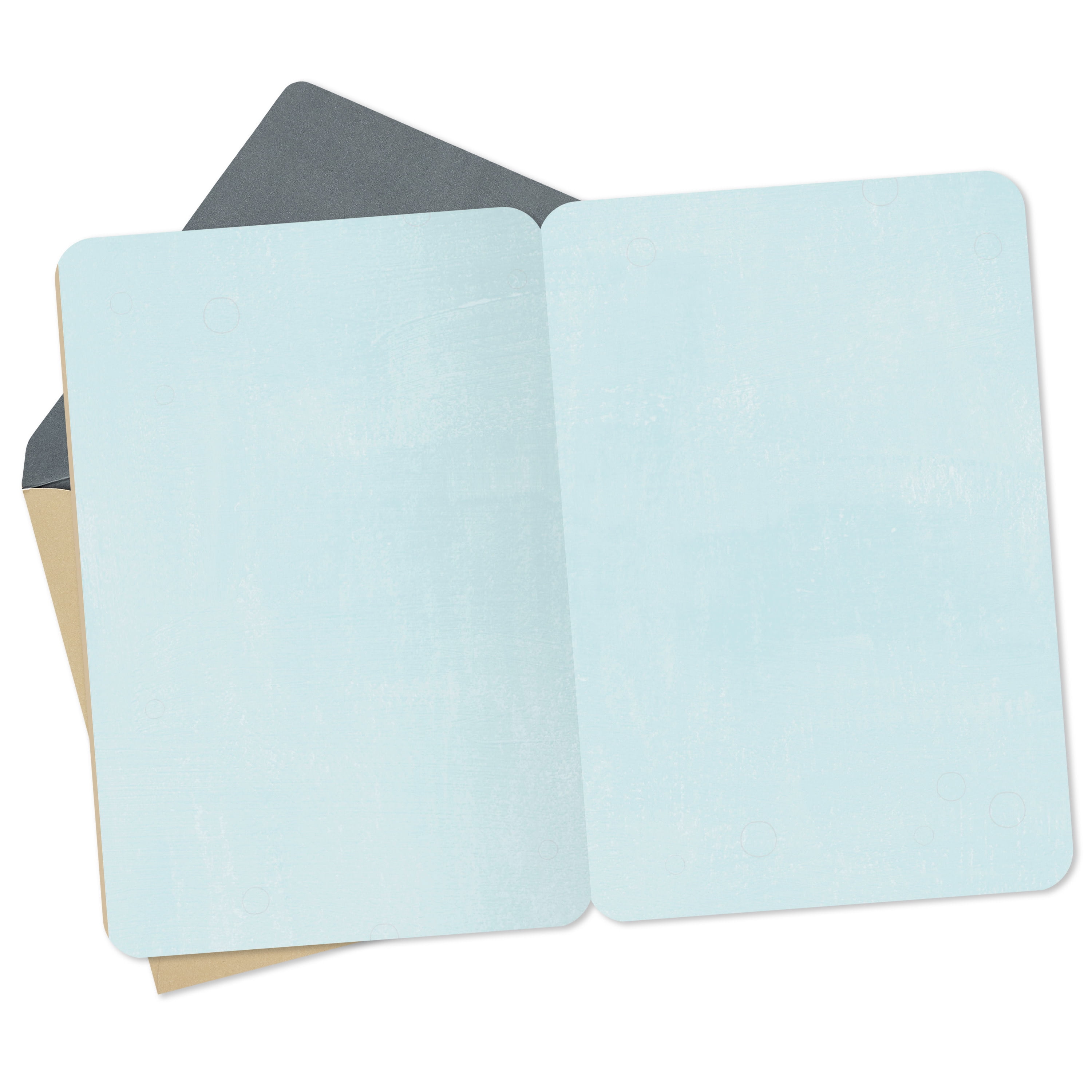 Hallmark Just Because Blank Card (Blue Jar with Pink Flower)