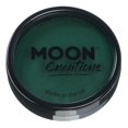 thumbnail image 1 of Moon Creations Pro Face & Body Paint Cake Pots Verde oscuro - Maquillaje profesional de pintura facial a base de agua para adultos y niños - 1.26 oz, 1 of 5