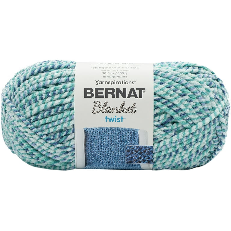 Spinrite 161957 57005 Bernat Blanket Twist Yarn Making Waves