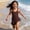 B-Brown, variant on Kids Girls Swimsuit Swimsuit With Shorts Two Piece Set Bikinis Girl Bathing Suits Size 4-5 Years