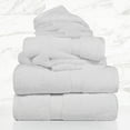 thumbnail image 2 of Superior Hymnia Egyptian Cotton 6-Piece Towel Set, White, 2 of 8