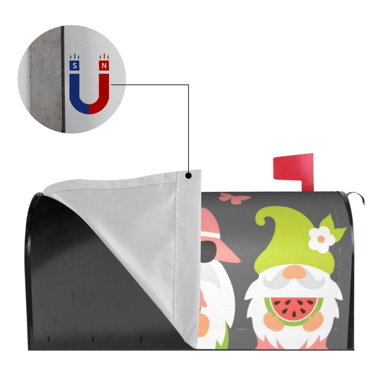Kdxio Magnetic Mailbox Cover 21x18 in Mailbox Cover Outdoor Decoration Holiday Mailbox Covers for Home Garden Yard-21x18 in
