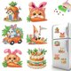thumbnail image 1 of Painting Nevera Magnet 6pcs Rabbit Zanahoria Pascua para Adultos Principiantes, 1 of 9