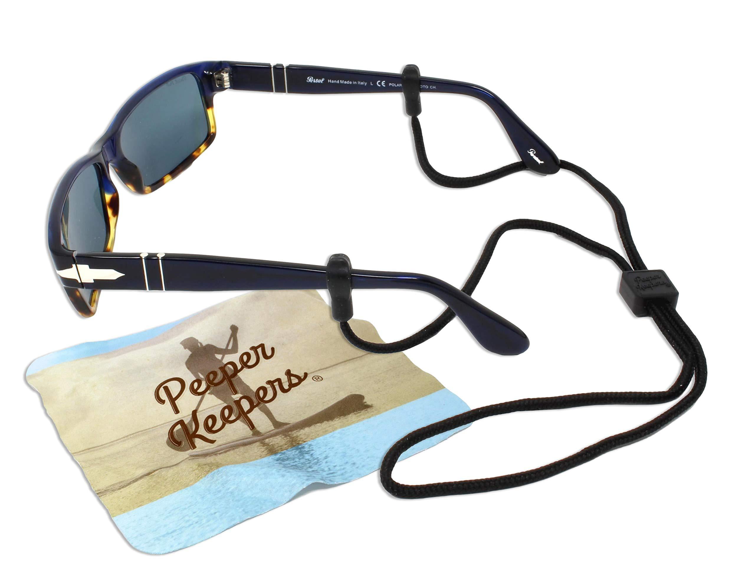 Peeper Keepers Eyeglass Retainer 3pk mix Supercord 4 Assortment Eyeglass Holder Screwdriver w/Microfiber Cloth