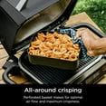 thumbnail image 3 of Ninja XSKCRSPBKT Woodfire, Combo Crisper Basket, 2.5-Quart Capacity, Compatible with Ninja Woodfire Grills (OG700 Series), Nonstick, Black, 3 of 5
