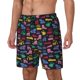 thumbnail image 1 of Fotbe Colorful Excavator Traje de Baño para Hombre – Shorts de Natación de Secado Rápido con Forro y Bolsillos-Small, 1 of 6