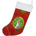 thumbnail image 2 of Carolines Treasures CK3994CS Christmas Snowflakes Italian Greyhound Christmas Stocking, 2 of 2