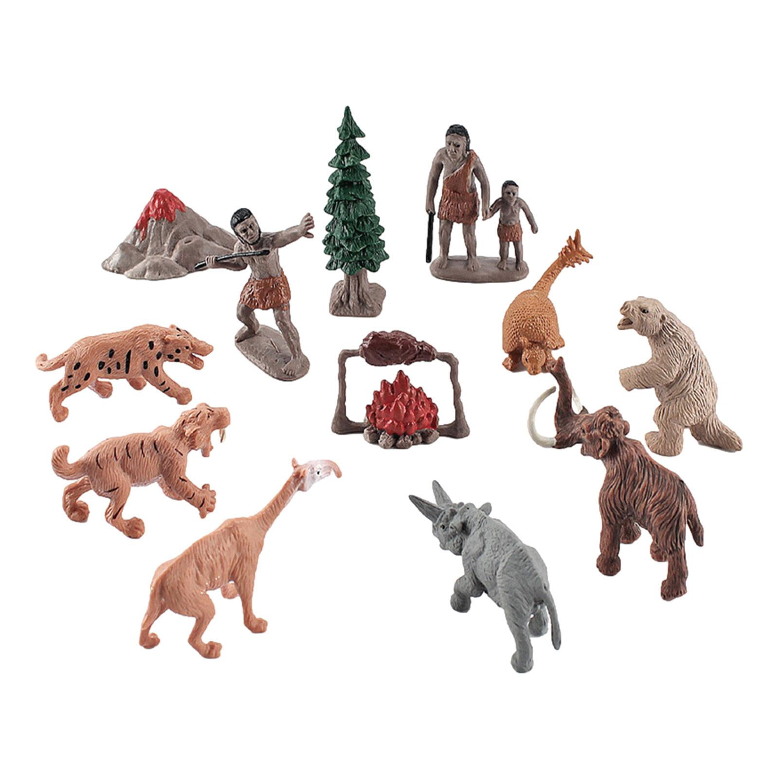 Safari Animals Figures Toys, Realistic Jumbo Wild Zoo Animals 