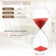 thumbnail image 2 of Temporizador de arena Uxcell de 45 minutos, reloj de arena para decoración de sala de estar, oficina en casa y restaurante, rojo, 2 of 6