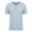 Blue, variant on Men's Short Sleeve Regular Fit Causal Henley Cotton T-Shirt Lightweight