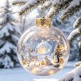 thumbnail image 4 of Light-Up Christmas Balls, Glowing Christmas Story Ornament, Light-Up Mini Holiday Scene with Warm LED Light, 4 of 6