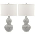 thumbnail image 2 of SAFAVIEH Nicole 24.5 in. H Glam Bead Base Table Lamp, Silver/White, Set of 2, 2 of 7