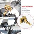 thumbnail image 4 of Motorcycle Handlebar Mount Phone Holder Adjustable Aluminum Alloy Stand Shock-proof Mounted Mobile Cell Clip Cradle Support, 4 of 9